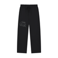 Solid Color Straight-Leg Sweatpants
